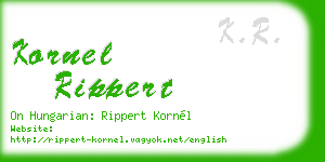 kornel rippert business card